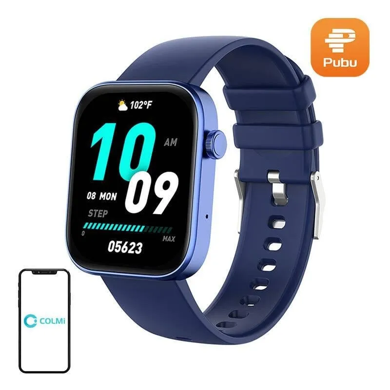 COLMi P71 Bluetooth 1,9" Blu Taglia Unica IP68 SpO2 Cardiofrequenzimetro Monitor Sonno