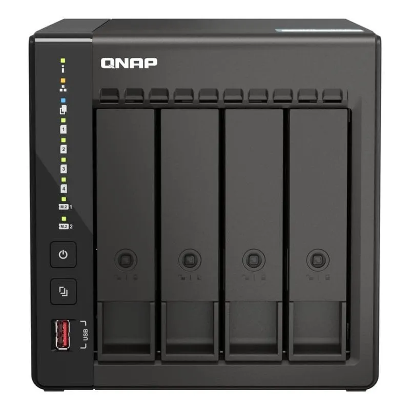 Server NAS QNAP TS-453E 8GB RAM Intel Celeron 4 bay 2,5GbE HDMI M.2 NVMe