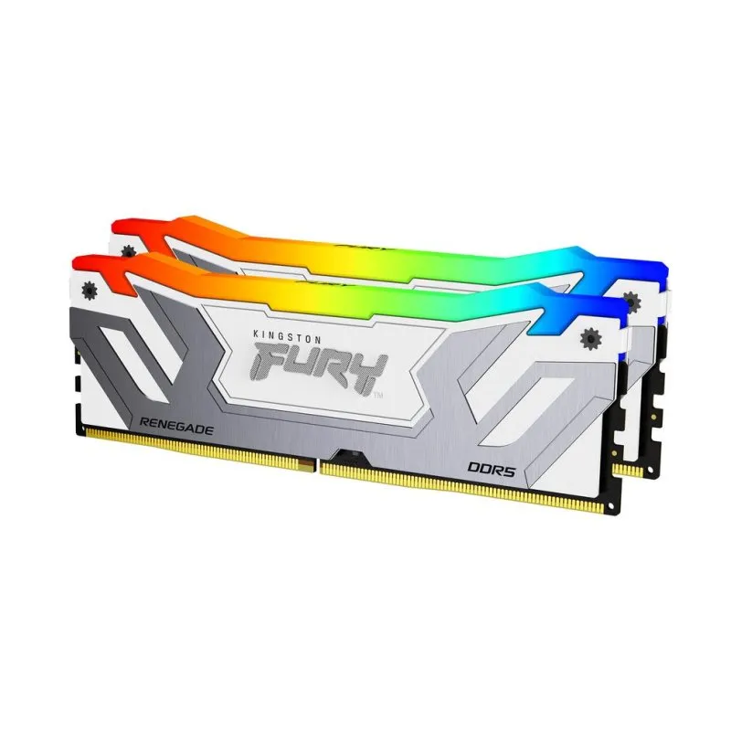Memoria RAM Kingston FURY Renegade RGB 48GB 2x24GB DDR5 8400MHz CL40 Bianco XMP