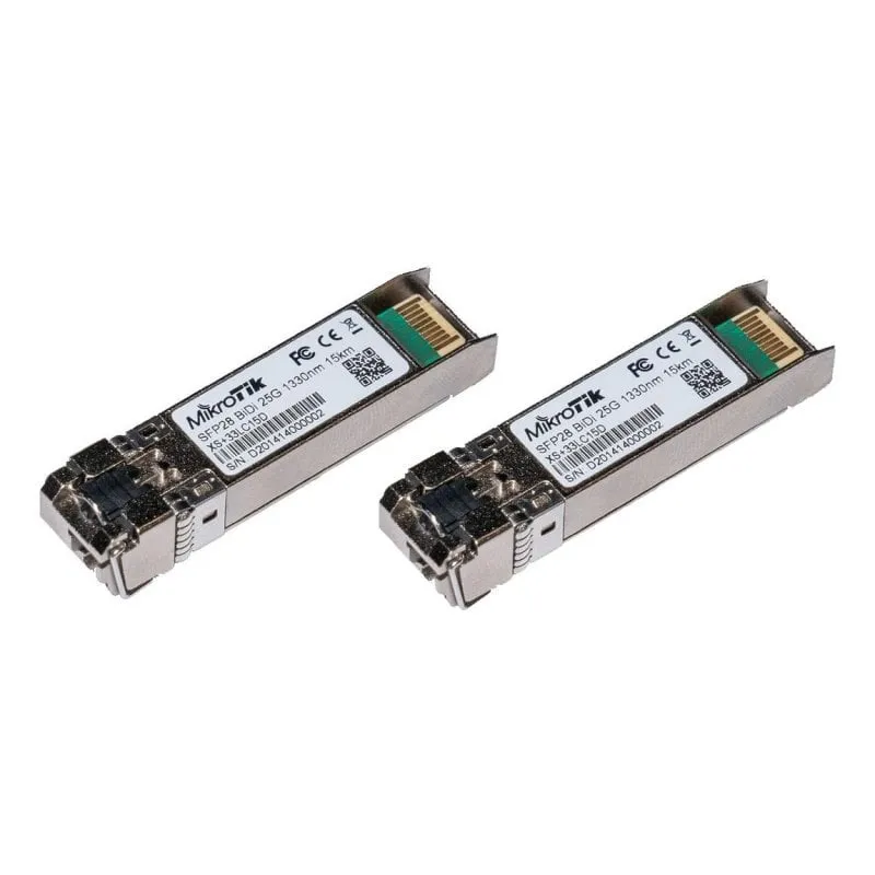 Scheda di Rete Mikrotik XS+2733LC15D LC Fibra Ottica 25Gbps 15km