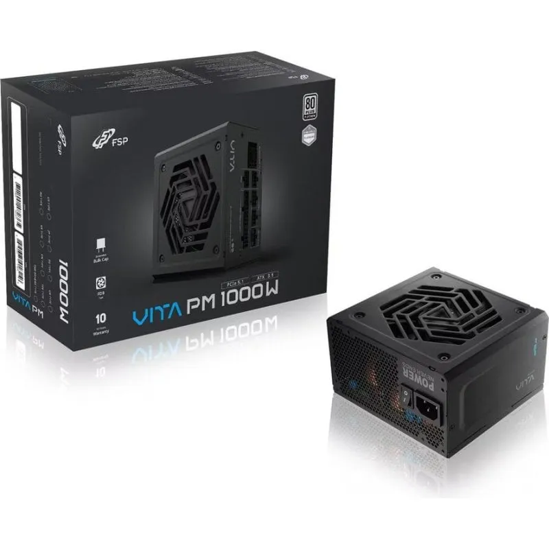 Alimentatore Fortron VITA PM 1000W Platinum modulare silenzioso