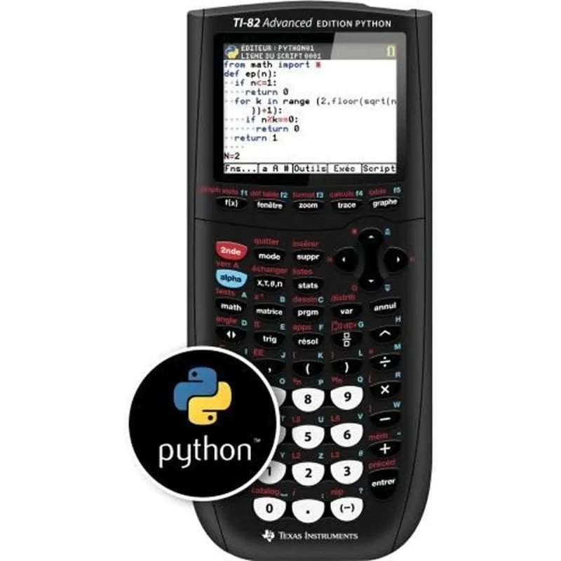 Calcolatrice Texas Instruments TI-82 Advanced Edition Python display colore 2,8 USB