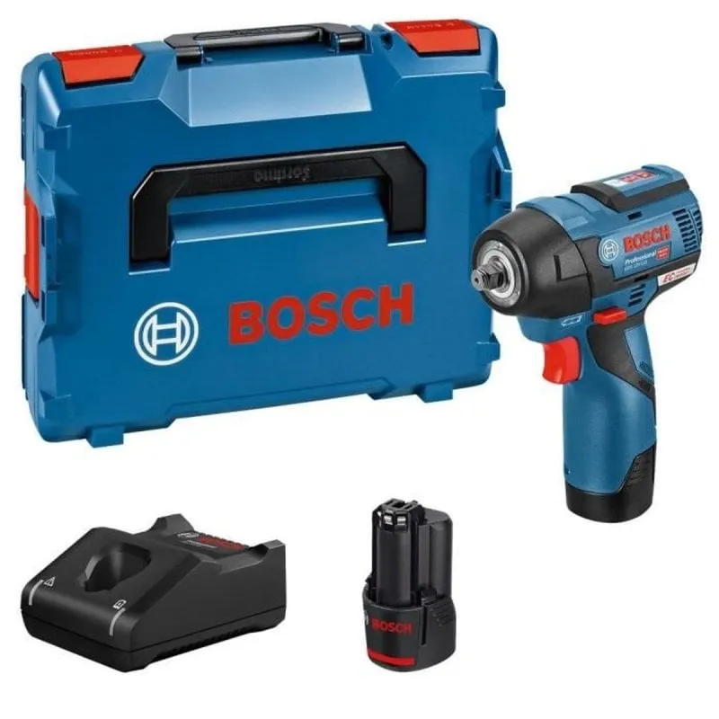 Avvitatore a impulsi Bosch Professional GDS 12V-115 Brushless 115 Nm 3/8 Kit 2x3,0 Ah L-BOXX
