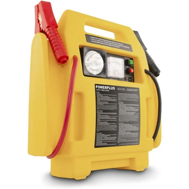 Avviatore Powerplus POWX411 7000mAh 900A 12V Compressore 17 Bar Lampada