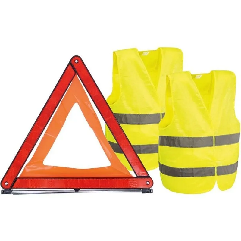 Kit Sicurezza Carlinea Triangolo Emergenza E20 2 Gilet XL EN20471