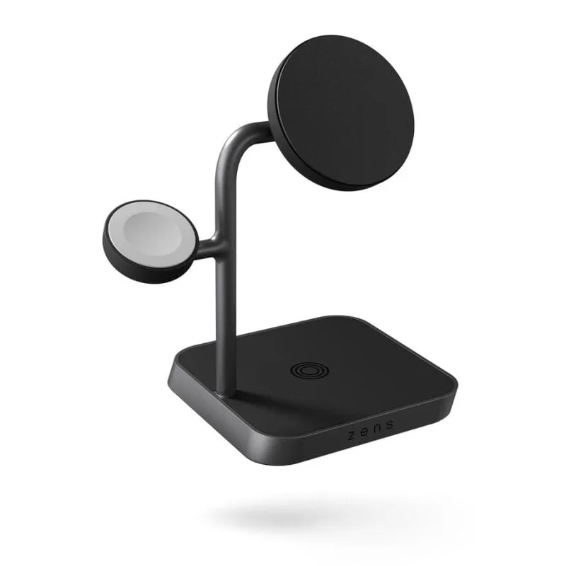 Caricatore Wireless Zens Pro 3 Nero 15W Qi2 per iPhone e Apple Watch