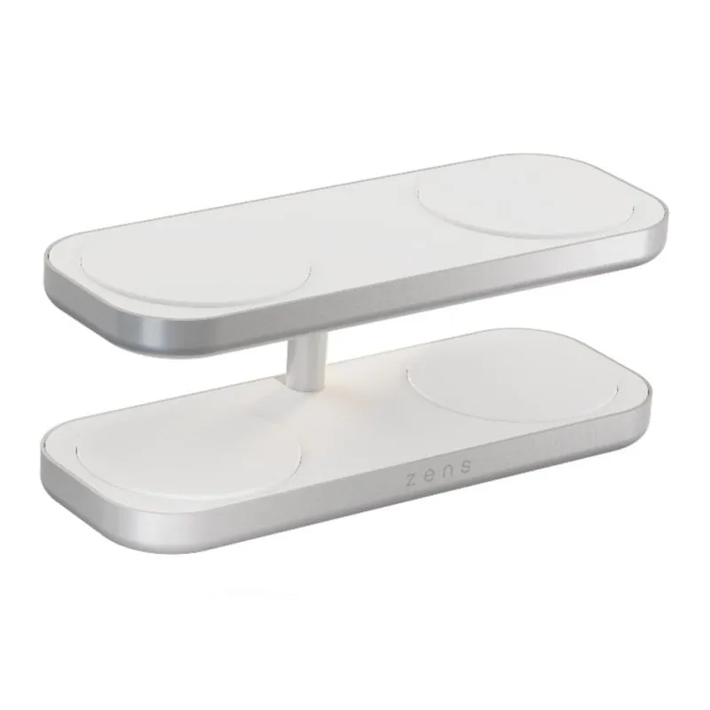 Caricatore Wireless ZENS Quattro Charger Pro 4 Bianco 4 Dispositivi Qi2