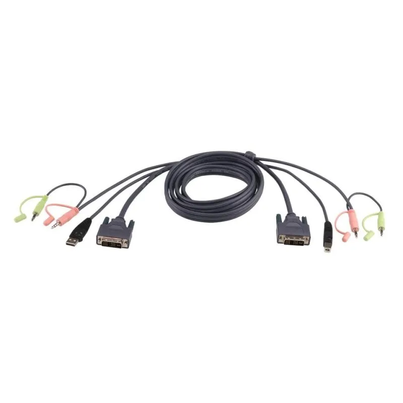 Cavo KVM ATEN DVI-D USB Dual Link 1,8 m Nero