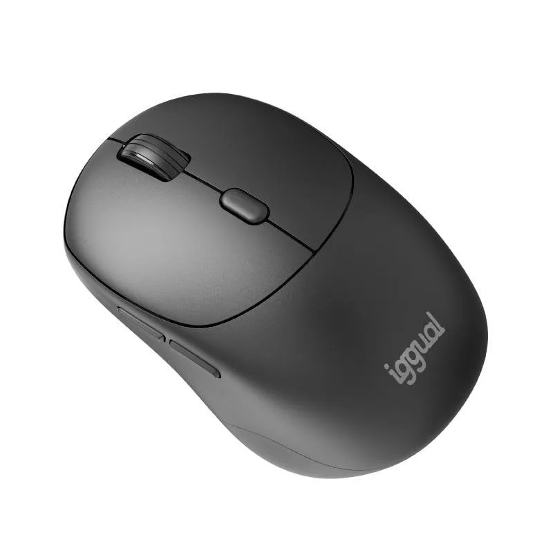 Ratón IGGUAL NANO-OFFICE-6D wireless 1600 DPI Nero 6 Pulsanti
