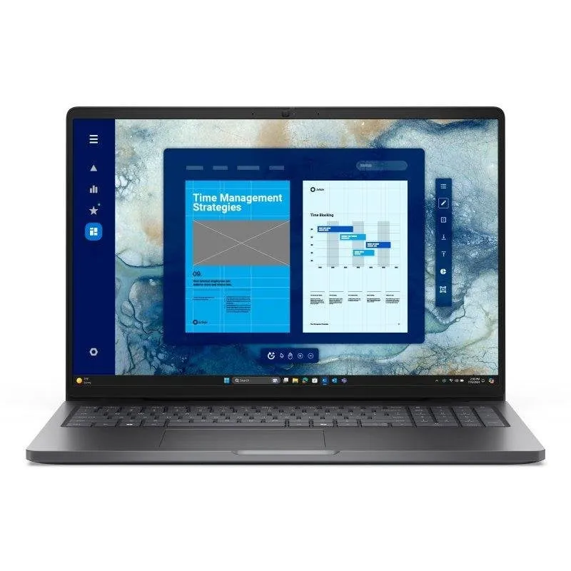 Portatile Dell Pro 16 PC16250 16" Intel Core Ultra 5 225U 16GB Intel Graphics 512GB SSD Windows 11 Pro antiriflesso
