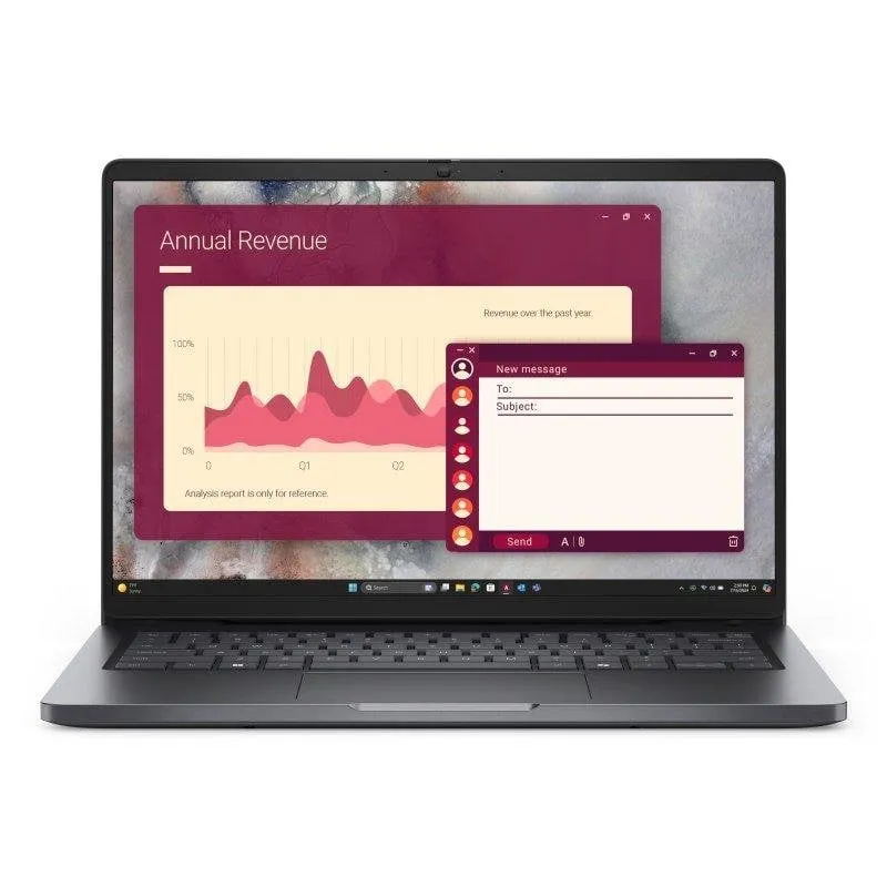 Portatile Dell Pro 14 PC14250 14" Intel Core Ultra 5 225U 16GB Intel Graphics Windows 11 Pro 512GB SSD tastiera retroilluminata