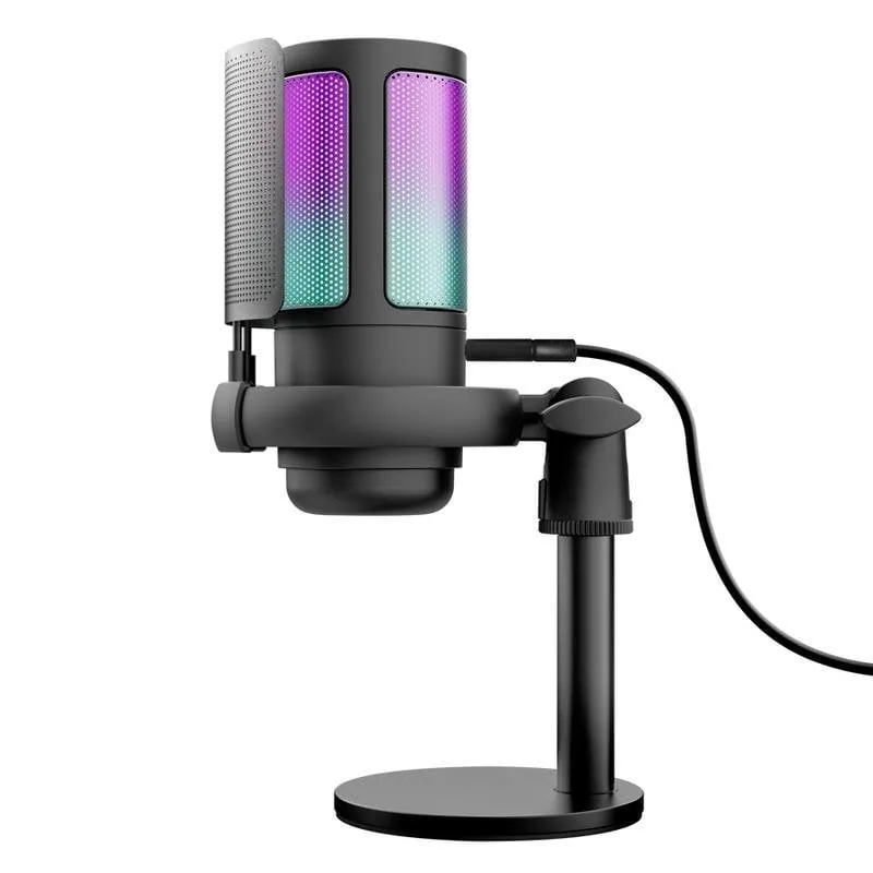 Microfono Trust GXT 238 Auron USB cardioide con illuminazione RGB e filtro antipop