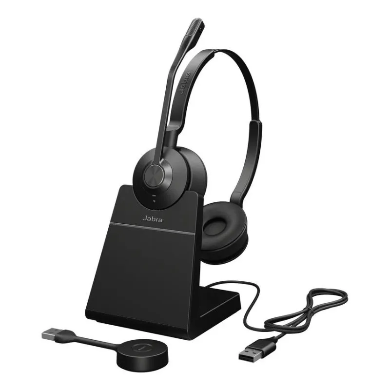 Cuffie Jabra Engage 55 SE wireless DECT con microfono e cancellazione rumore nere