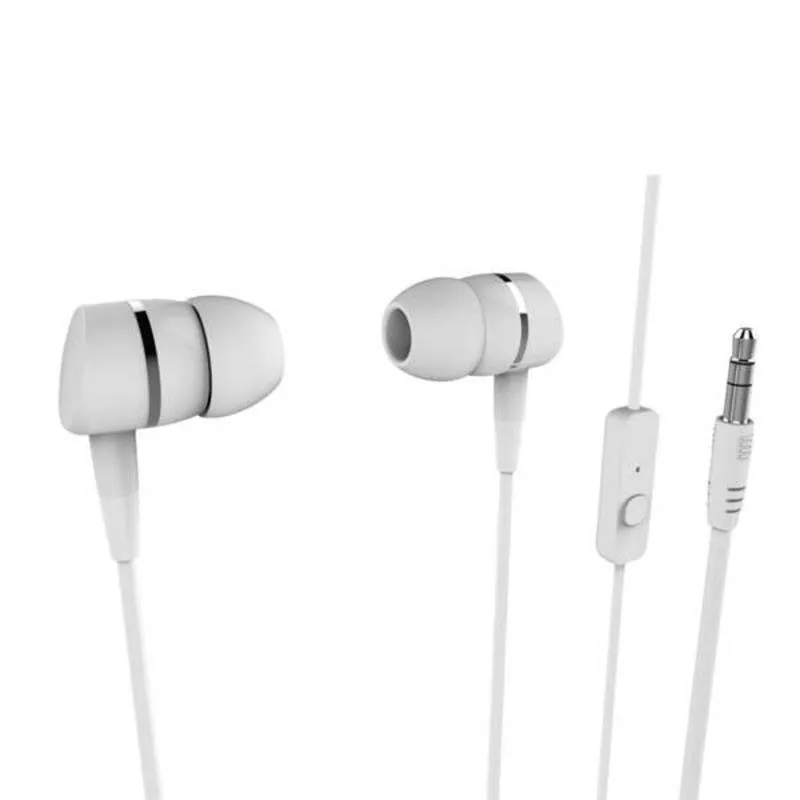 Auricolari Vivanco VVEARSMARTW cablati Jack 3,5 mm chiamate musica microfono bianco