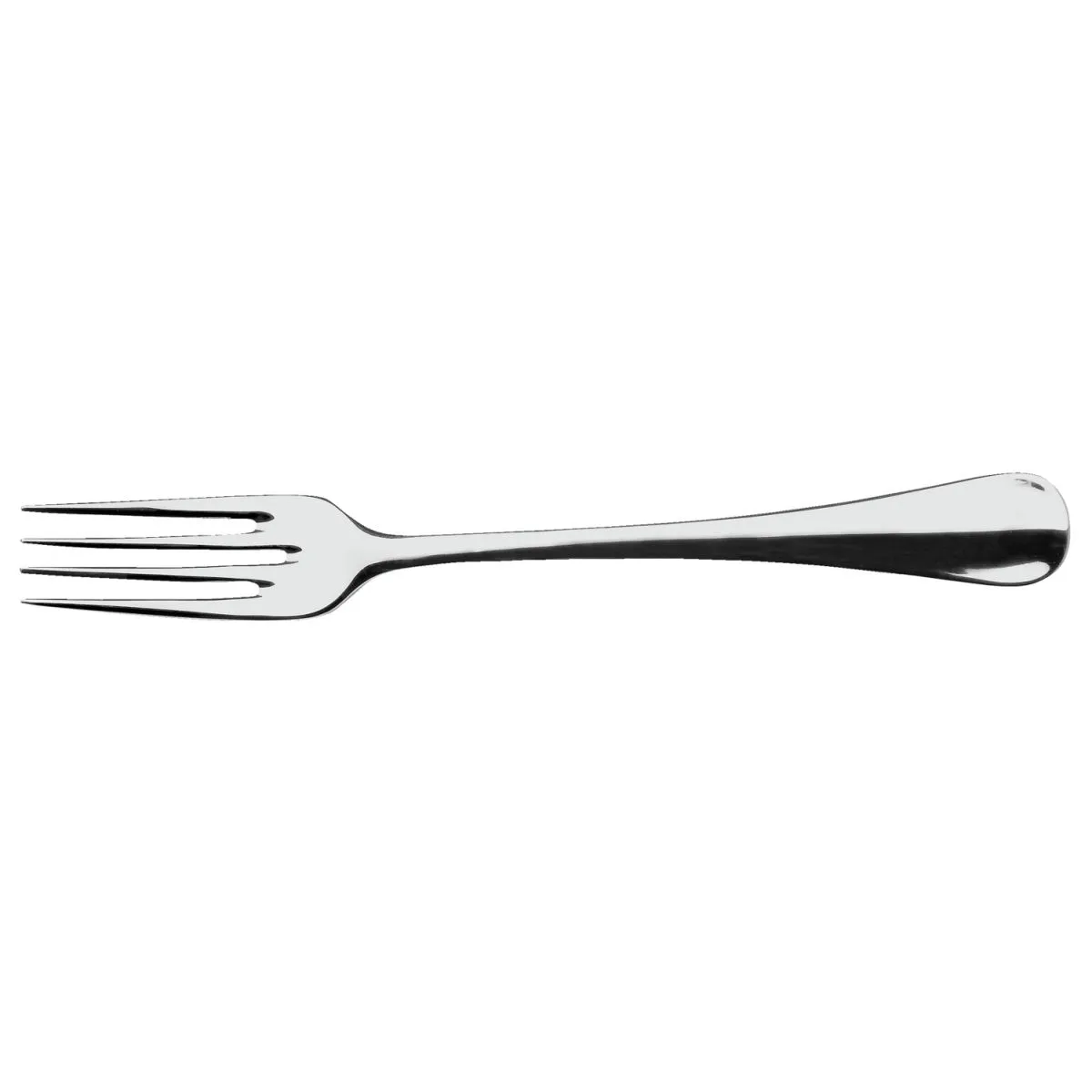 12x VEGA Forchetta per il pesce Baguette; 18.3 cm (L); argento, manico argento; 12 pz. / Pacco