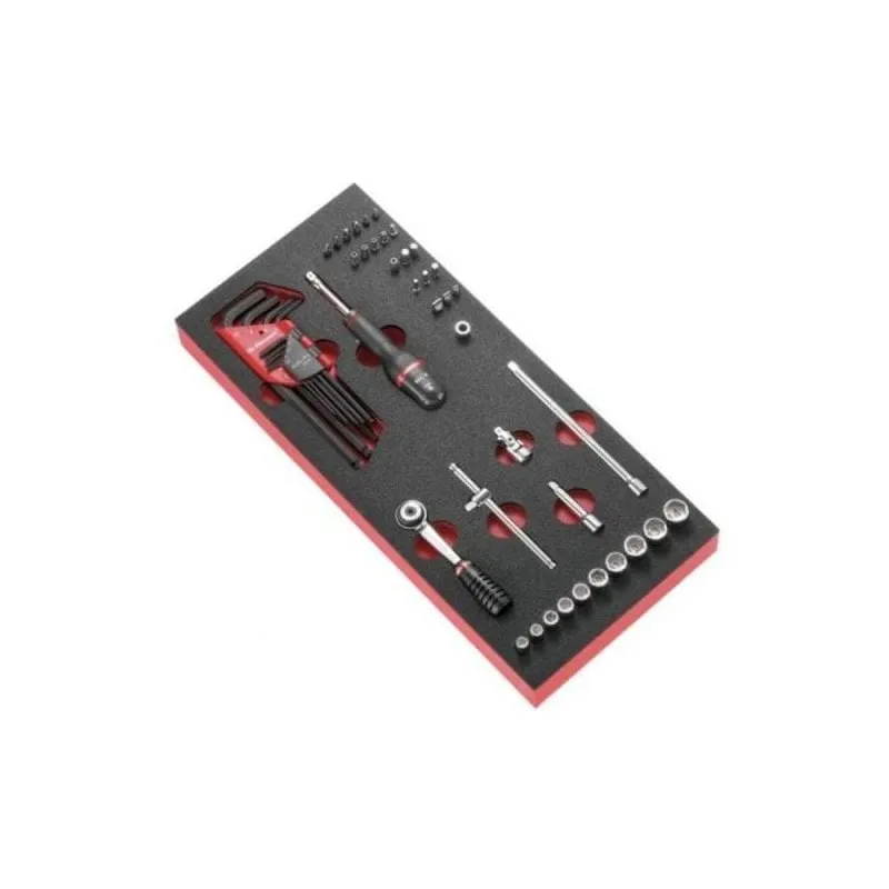Utensile Manuale Facom MODM.R161-36PB Cricchetto 1/4" 46 Pezzi Vassoio Schiuma