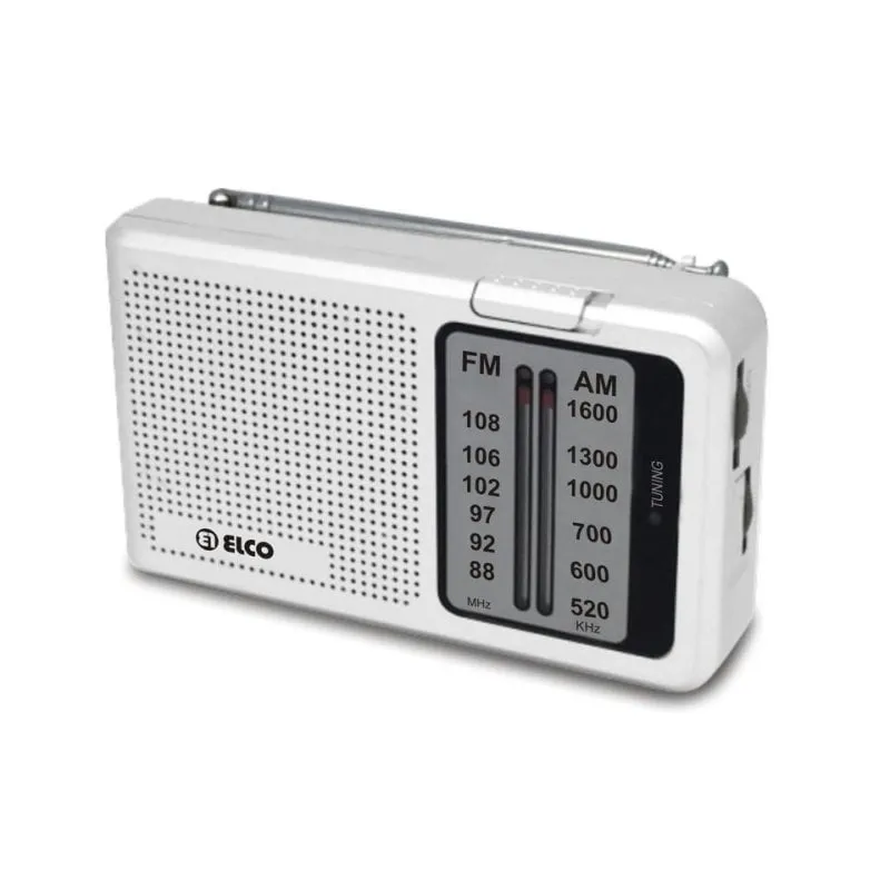 Radio Portatile Elco PD-712 AM/FM Analogica con Antenna Telescopica