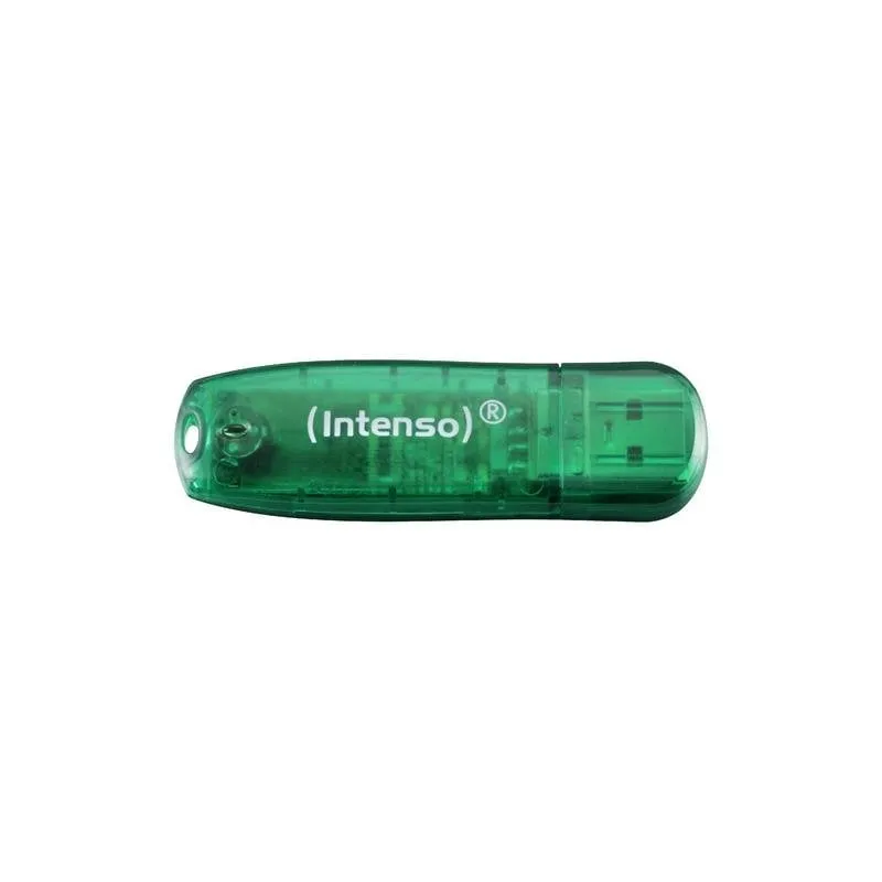 Chiavetta USB Intenso Rainbow Line 8GB USB 2.0 Verde con cappuccio