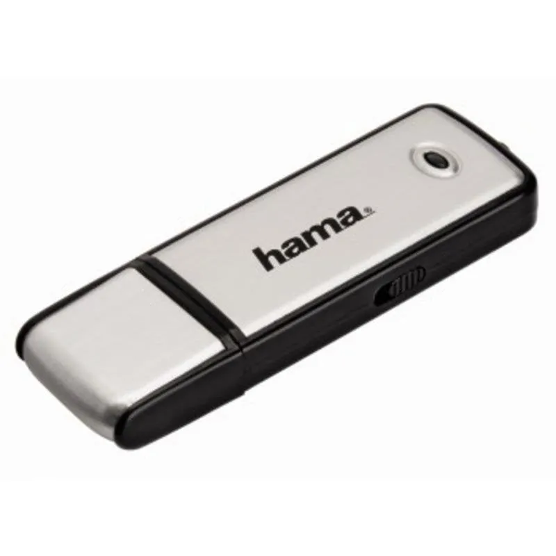 Chiavetta USB HAMA Fancy 16GB USB 2.0 Alluminio Nero Argento 10MB/s