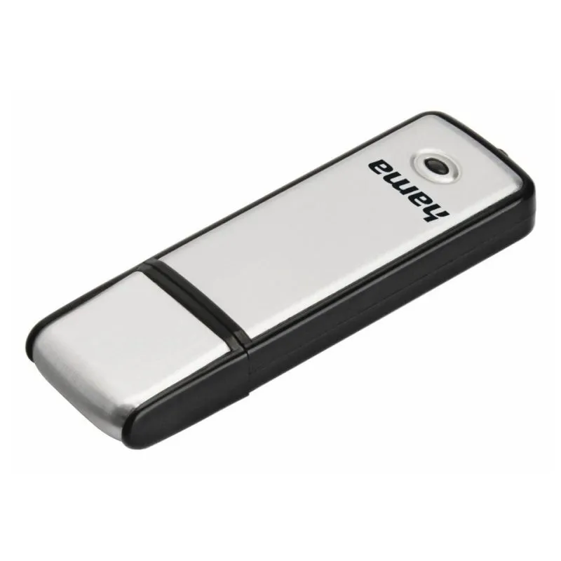 Chiavetta USB HAMA Fancy 128GB USB 2.0 Nero e Argento con Cappuccio