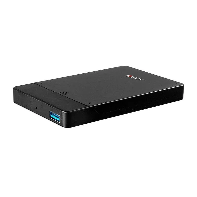 Caja PC Lindy 43331 2.5 Pollici Plastica Nero USB Type-A