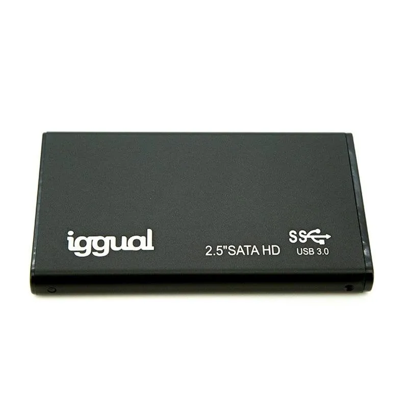 Caja PC IGGUAL SSD 2.5 Alluminio Nero USB 3.0 Ultra sottile