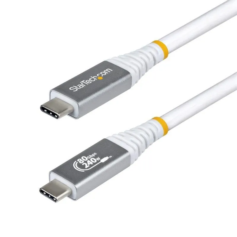 Cavo USB4 StarTech.com 1m USB-C Certificato USB-IF 80Gbps 240W PD