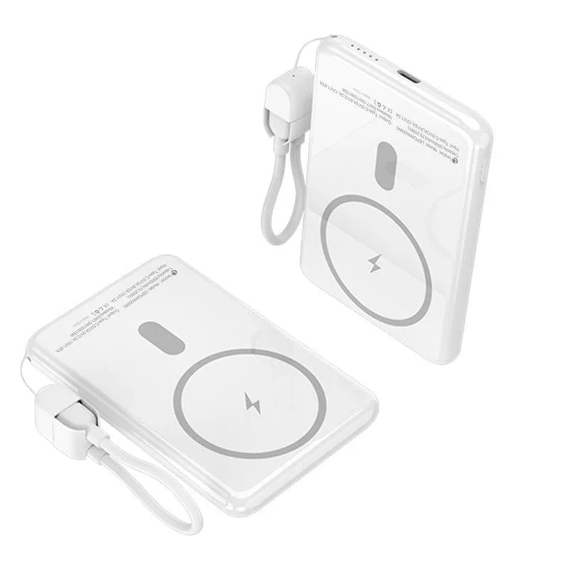 Power Bank wireless Leotec 5000mAh 20W bianco