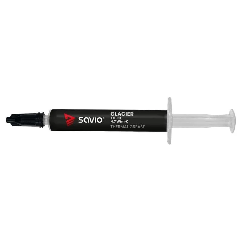 Pasta termica Savio TG-01 2g Conduttività 4,7 W/m·K Grigio/Nero