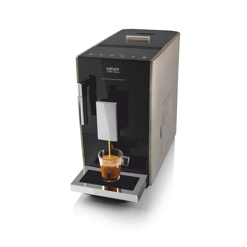 Macchina da caffè espresso automatica Haeger CM-AUT.012A 1,2 L 19 bar con macinacaffè integrato