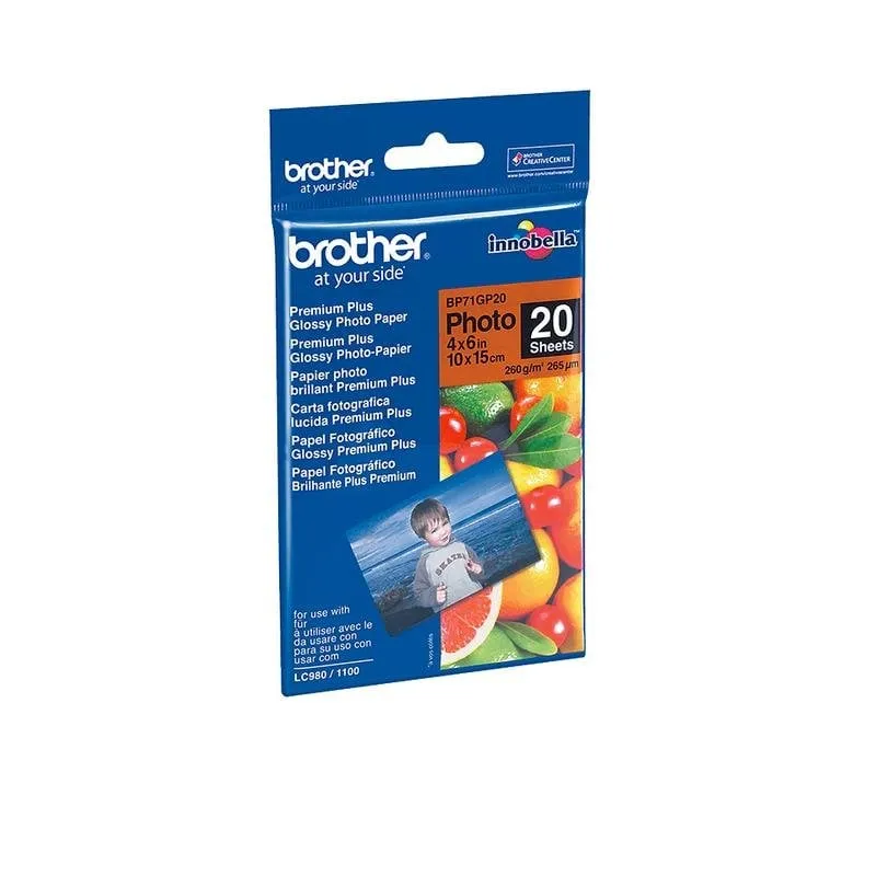 Carta Fotografica Lucida Brother BP-71GP20 10x15 cm 20 Fogli