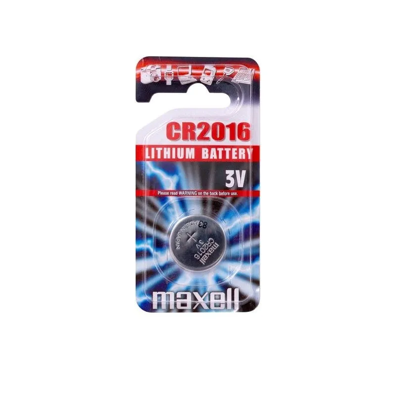 Pila a bottone Maxell CR2016 3V Lithium-Manganese Dioxide 1 pezzo