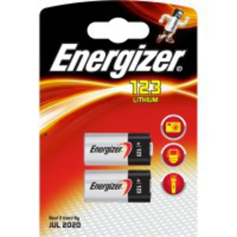 Pila Duracell CR123A Litio 3V 2 pezzi