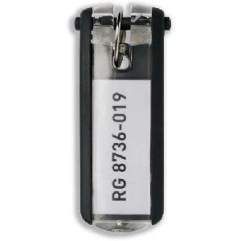 Portachiavi Durable Key Clip Nero 25 mm 68 mm 6 pezzi