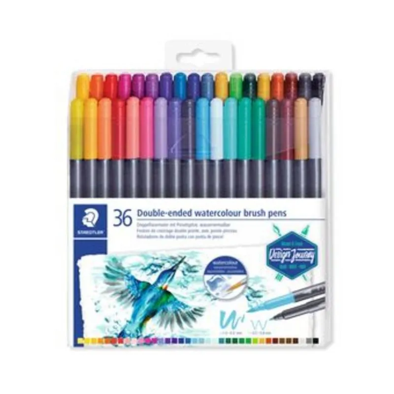 Pennarelli Staedtler 3001 Doppia Punta Acquerellabili 36 Colori
