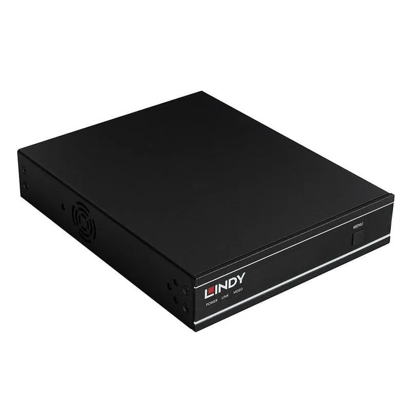 Server Lindy 38519 3840 x 2160 60 fps H.264 H.265 Nero Metallo 12 V