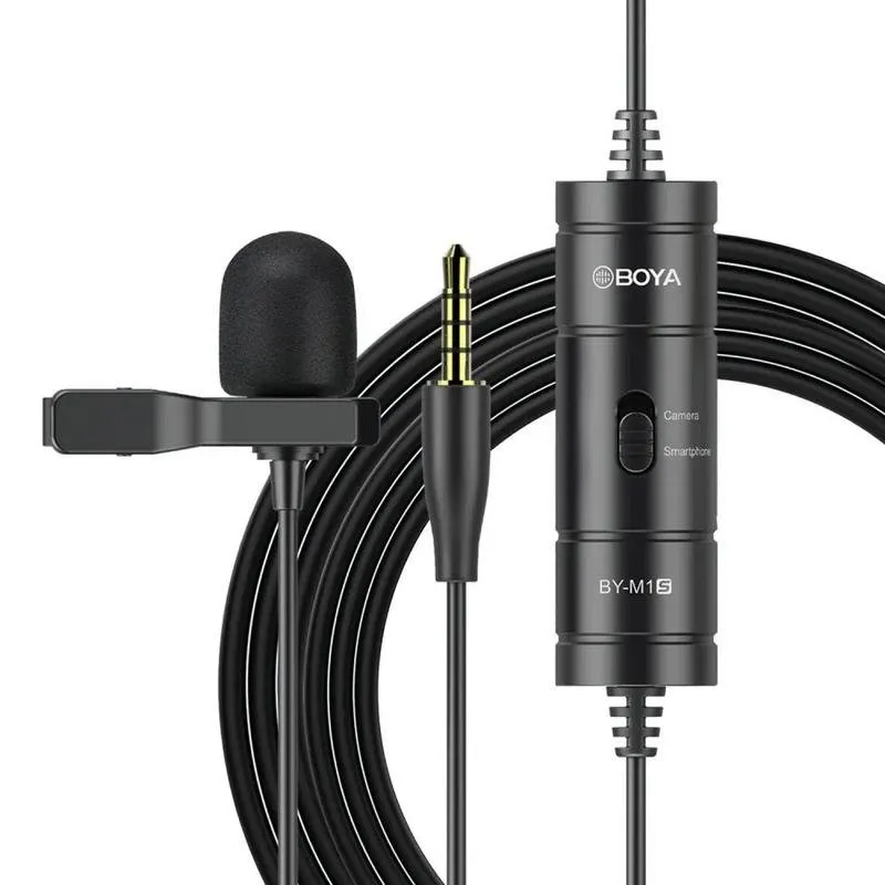 Microfono Boya BY-M1S lavalier omnidirezionale condensatore cavo 6 m