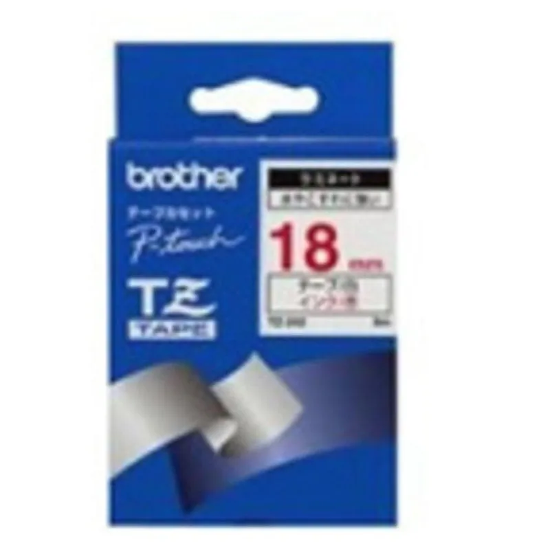 Nastro per stampanti etichette Brother TZ-242 Rosso su bianco 1,8 cm x 8 m