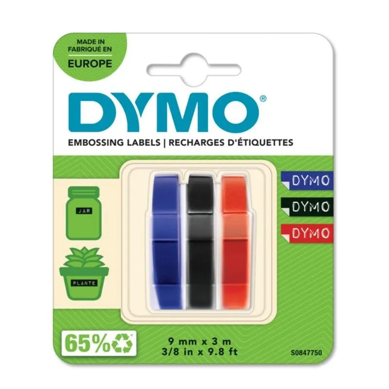 Nastro adesivo DYMO 3D per etichette 9 mm x 3 m confezione da 3