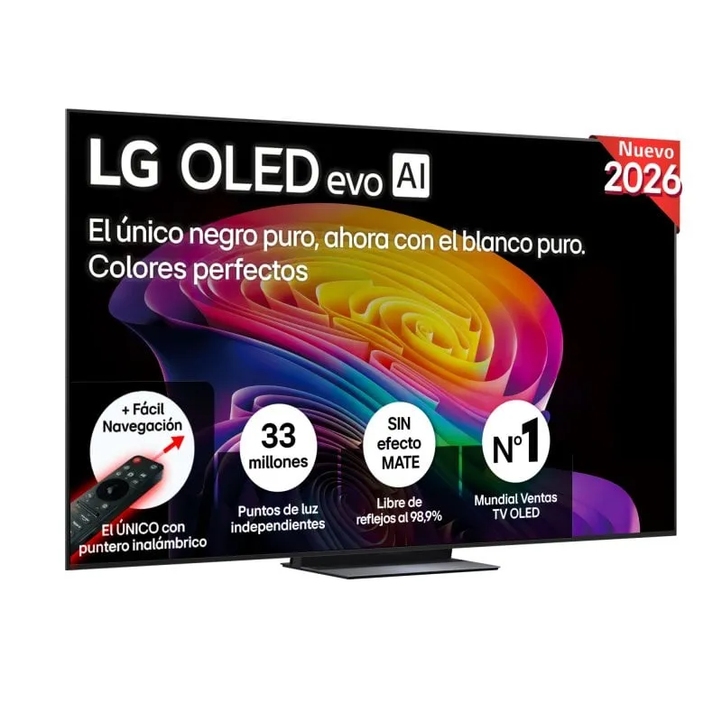 TV LG OLED evo AI OLED83C64LA 83" 4K UltraHD 120Hz Smart TV WebOS HDR10 Dolby Vision Atmos