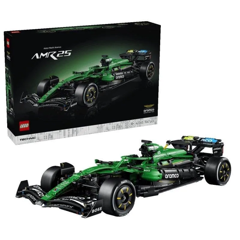 LEGO Technic Aston Martin Aramco AMR25 F1 Car 42240 1547 pezzi