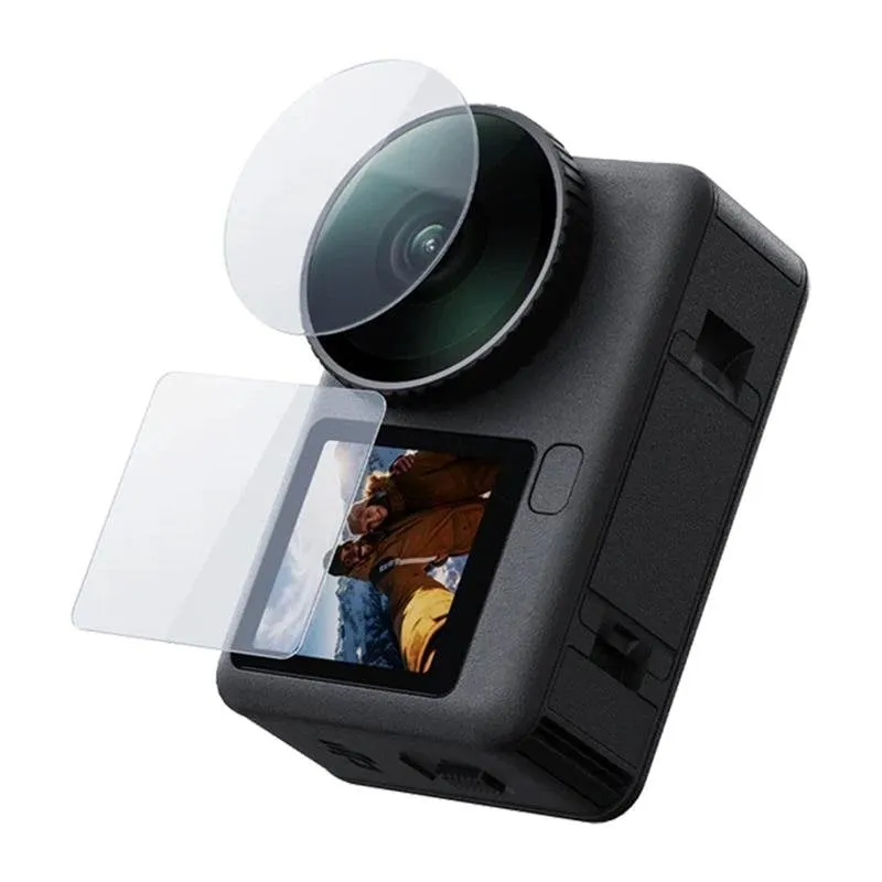 Kit vetro temperato Telesin per DJI Osmo Action 6 (Obiettivo + Schermi)