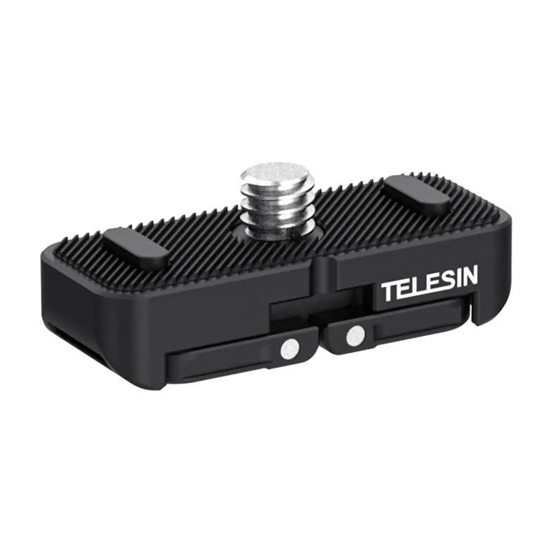 Supporto Telesin per Insta360 X4 con filetto 1/4" e silicone antivibrazioni