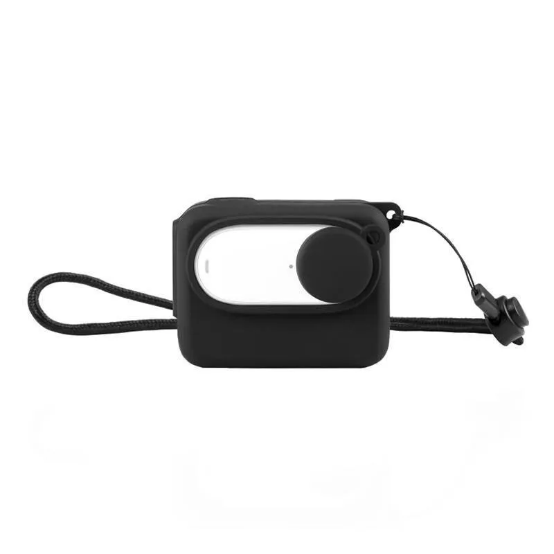 Custodia in silicone Puluz per Insta360 GO 3 con cappuccio obiettivo