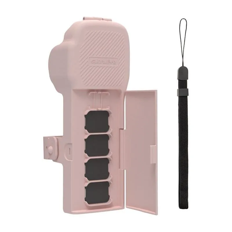 Cover Sunnylife per Osmo Pocket 3 rosa con cinghia e cordone