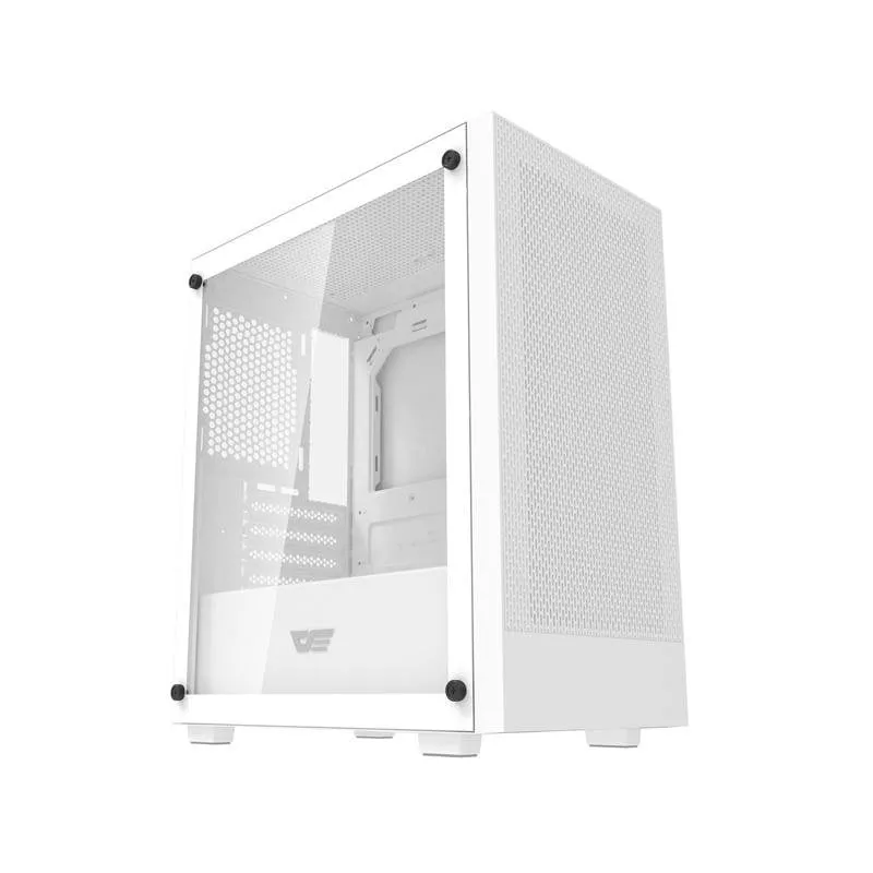 Case PC Darkflash M305 Mini Tower Micro-ATX Senza Ventilatori Bianco