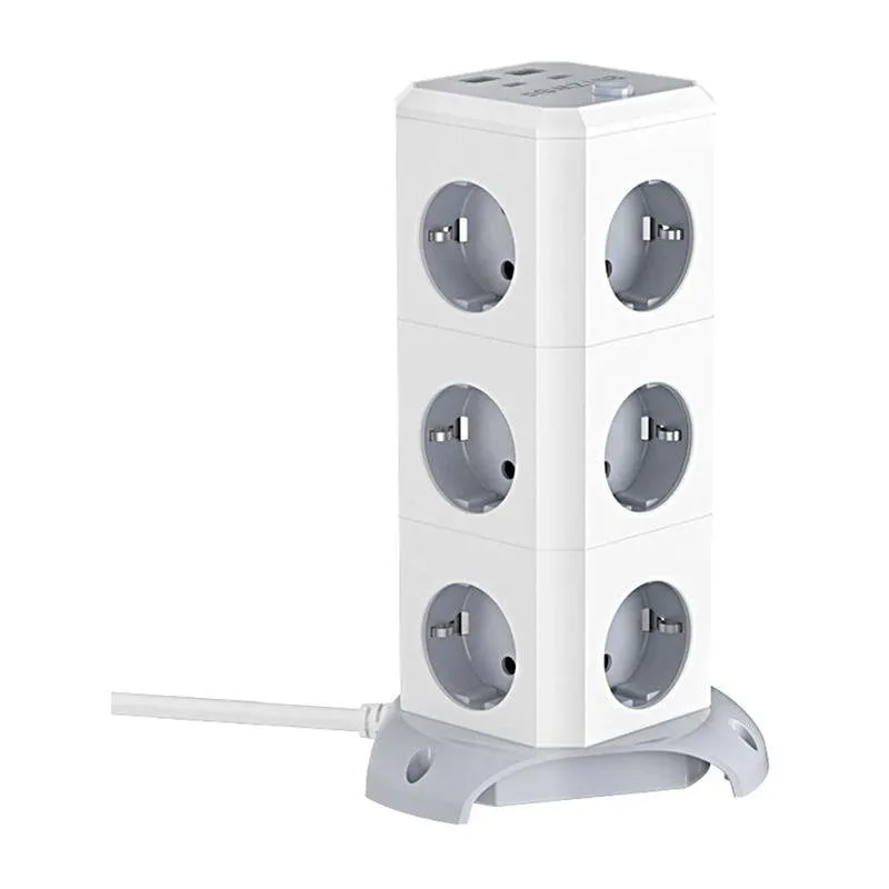 Multipresa BlitzWolf BW-EC3 12 prese USB-A USB-C con protezione e interruttore