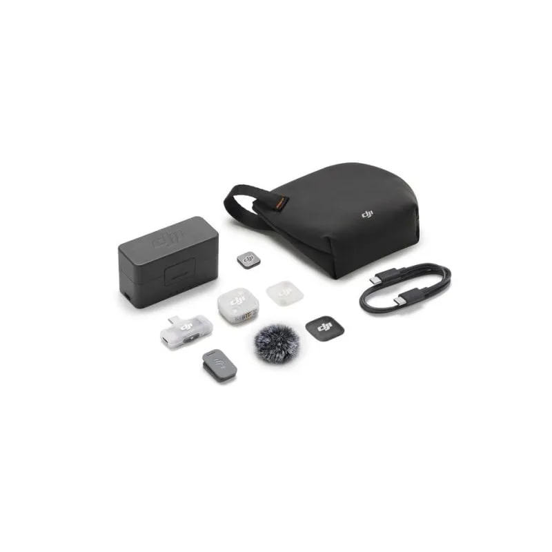 Microfono DJI Mic Mini 2 wireless omnidirezionale con custodia e clip magnetica