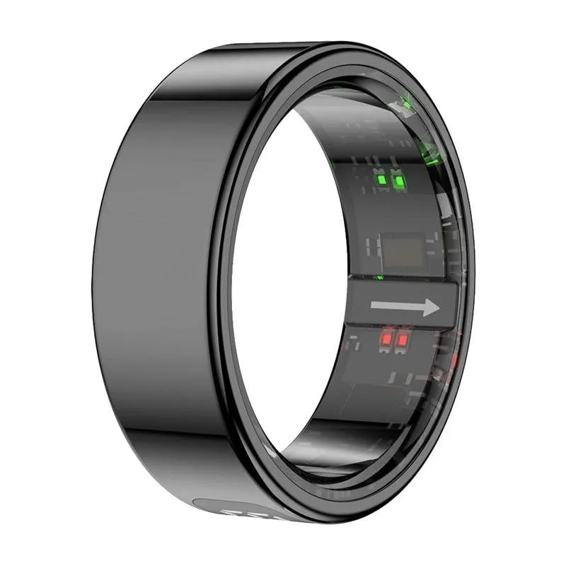 Anello intelligente Colmi R12 Taglia 10 Bluetooth 1ATM Autonomia 5 giorni Android iOS Nero