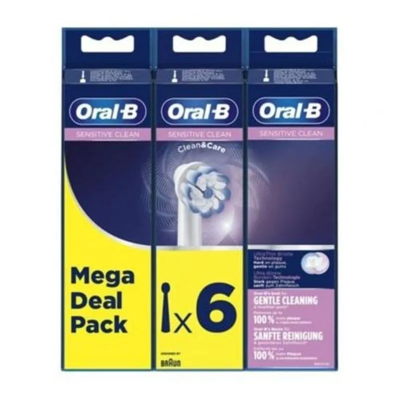 Testine di Ricambio Oral-B Ultra Sensitive EB 60‑6 6 Unità Gengive Sensibili